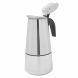 6 Cup Stainless Steel Espresso Maker, Silver - 3