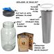 County Line Kitchen Mason Jar Cold Brew Coffee Maker, 2 Quart, with Flip Cap Lid - 1