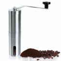 Stainless Steel Ceramic Burr Manual Coffee Grinder Portable Hand Crank Bean Mill