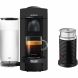 De'Longhi Nespresso VertuoPlus Coffee & Espresso Single-Serve Machine in Black Matte and Aeroccino Milk Frother in Black - 0