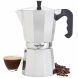 VonShef Stovetop Aluminium Espresso Maker Moka Pot, Chrome, 12 Espresso Cup Capacity - 0