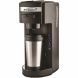 Brentwood TS-114 K-Cup Single Serve Coffee Maker with Travel Mug, Black - 0