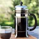All For You French Press Single Serving Coffee Maker | Small French Press Perfect for Coffee/Tea (20 oz)