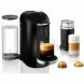 Breville Nespresso VertuoPlus Deluxe Coffee & Espresso Single-Serve Machine in Piano Black and Aeroccino Milk Frother in Black - 0