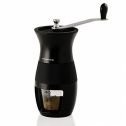 Ovente Burr Manual Coffee Grinder 12 Gram Capacity, Stainless Steel Material with Compact and Portable Features, Perfect Grinding for Easy Fresh Espresso, Dry Herbs, Black (CGM130B)