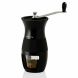 Ovente Burr Manual Coffee Grinder 12 Gram Capacity, Stainless Steel Material with Compact and Portable Features, Perfect Grinding for Easy Fresh Espresso, Dry Herbs, Black (CGM130B) - 0