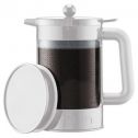 Bean Cold Brew Press and Iced Coffee Maker, 51 oz., White