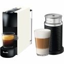 Breville Nespresso Essenza Mini Single-Serve Machine in Pure White and Aeroccino Milk Frother in Black