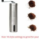 Manual Coffee Grinder , Hand Coffee Bean Grinder - Conical Burr Mill - Perfect for Aeropress, Turkish Beans, Espresso, French Press â€“ Suitable for Travel, Camping, Backpacking(2 Pack)