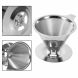 HERCHR 1Pc Stainless Steel Pour Over Coffee Dripper Double Layer Mesh Filter Cup Stand Home Office Use, Stainless Filter Cup, Stainless Coffee Dripper - 3