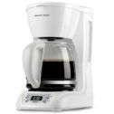 BLACK+DECKER 12-Cup Programmable Coffeemaker with Glass Carafe, White, DLX1050W