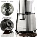 OVENTE Multi-Purpose Electric Coffee Grinder and Spice Grinder with 2 Stainless Steel Blades Removable Bowl (CG620S + ACPCG6000)