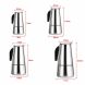 EECOO Stainless Steel Mocha Coffee Pot Kettle Stove Top Espresso Make Pot with Permanent Filter ,Sliver - 3