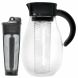 Primula Flavor Up Airtight Cold Brew Iced Coffee Maker with Fruit Infusion Core for Infused Beverages, Dishwasher Safe, 2.7Qt, Black - 0