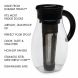 Primula Flavor Up Airtight Cold Brew Iced Coffee Maker with Fruit Infusion Core for Infused Beverages, Dishwasher Safe, 2.7Qt, Black - 1