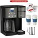 Cuisinart SS-15 12-Cup Coffee Maker and Single-Serve Brewer (Black), Stainless with K Cups, Carafe, To Go Cups and Extended Warranty - 0