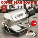 110V Electric Espresso Coffee Bean Baking Roaster Coffee Beans Baker Machine Roasting With Tray Stainless Steel