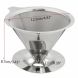 Stainless Steel Reusable Pour Over Cone Dripper Coffee Filter with Cup Stand - 2