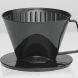 HIC Coffee Filter Cone, Black, Number 1-Size, Brews 1 to 2-Cups - 0