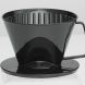HIC Coffee Filter Cone, Black, Number 1-Size, Brews 1 to 2-Cups - 1