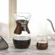 Osaka Pour Over Coffee Maker with Reusable Stainless Steel Drip Filter, 37 oz (7-Cup) Glass Carafe and Lid 'Senso-JI', Brown - 1