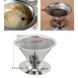 Stainless Steel Pour Over Coffee Dripper Double Layer Mesh Filter Cup Stand - 3