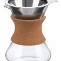 Borosilicate glass Coffee Maker 500ml Brown cork grip