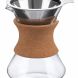 Borosilicate glass Coffee Maker 500ml Brown cork grip - 0