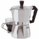 Oggi 6570.0 3 Cup Cast Aluminum Stovetop Espresso Maker, Silver - 0