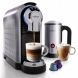 NutriChef PKNESPRESO70 - Espresso Machine & Milk Frother - Automatic Capsule Espresso Maker with Hot & Cold Milk Frother - 0