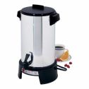 west bend 43536 highly polished aluminum commercial coffee urn features automatic temperature control large capacity with quick brewing smooth prep and easy clean up, 36-cup, silver