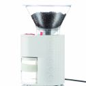 Bistro Fully Adjustable Conical Burr Electric Coffee Grinder, White