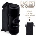Minipresso KitchenPROP Mini Portable Handheld Espresso Coffee Maker with Carrying Bag-Portable for Home,Office,Travel,Outdoor,BLACK