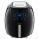 GoWISE USA 5.8-Quarts 8-in-1 Air Fryer XL with 6-PC Accessory Set + 50 Recipes for your Air Fryer Book (Black) - 0