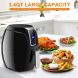 Gymax 7-in-1 Air Fryer 1400W 3.4-Quart Oil Free Temperature&Time Control LCD Touch Screen - 3