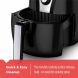 BLACK+DECKER Purifry 2-Liter Air Fryer, Black/Silver, HF110SBD - 3