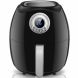 1500W 4.8QT Hot Air Fryer Oilless w/LCD Screen Timer & Temperature Control Black - 0