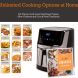 Simple Living Air Fryer, XL 5.8qt Electric Hot Digital Air Fryer & Oil Less Cooker. Stainless Steel Finish, Custom Recipe Book, 8 Presets & 1 Year Warranty - 3