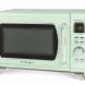 Nostalgia MCMO9FTSG Mid-Century Retro 0.9 Cu. Ft. 900-Watt Countertop Microwave Oven With LED Display, Seafoam Green - 0