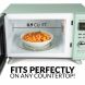 Nostalgia MCMO9FTSG Mid-Century Retro 0.9 Cu. Ft. 900-Watt Countertop Microwave Oven With LED Display, Seafoam Green - 2