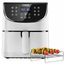 COSORI Air Fryer(100 Recipes, Rack&4 Skewers),3.7QT Electric Hot Air Fryers Oven Oilless Cooker,11 Presets,Preheat& Shake Reminder,LED Touch Digital Screen,Nonstick Basket,2-Year Warranty,1500W,White