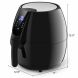 Costway 1500W Electric Air Fryer 4.8 Quart Touch LCD Screen Black - 1