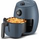 Elite Gourmet 2.1qt Hot Air Fryer with Adjustable Timer and Temperature for Oil-free Cooking, Blue Grey - 1