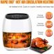 Erommy Air Fryer, 7.5 Quart Electric Hot Air Fryers Oven Oilless Cooker with LCD Digital Screen and Nonstick Frying Pot,1700W 8 in 1 Large Fast Hot Oven & Oiless Cooker,50 Recipe Cookbook, - 3
