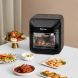 Costway 10.6 Quart Air Fryer Oven 1700W 7 in 1 Rotisserie Dehydrator w/ 8 Accessories Black - 2