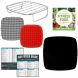 Air Fryer Accessories & Clean Eating Cookbook Compatible with Nuwave +MORE - 0
