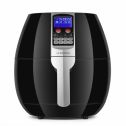 Electric Air Fryer Cooker - Healthy Oil Less Dry Fryer Hot Air Steam Fryer with Digital Control Button Screen, Detachable Fry Basket 1500W, 3.7 Quart (Black)