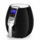 Electric Air Fryer Cooker - Healthy Oil Less Dry Fryer Hot Air Steam Fryer with Digital Control Button Screen, Detachable Fry Basket 1500W, 3.7 Quart (Black) - 1