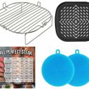 Air Fryer Rack Grill Pan Compatible with Ninja Foodi Grill, Gourmia +More