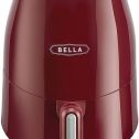 BELLA 1.6 Quart Air Convection Fryer, Red (14778)